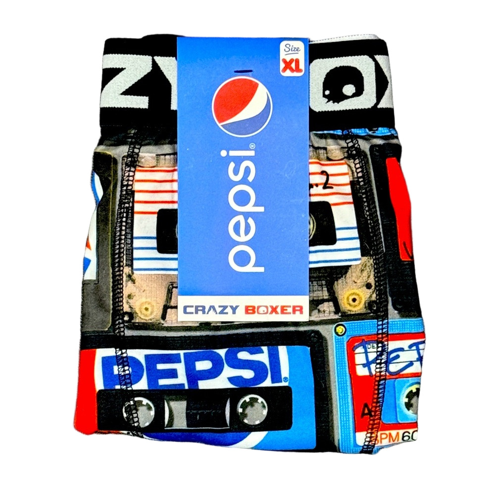 Mens Pepsi Retro Cassette Tapes Licensed Boxer Briefs - Size Extra Large - NWT